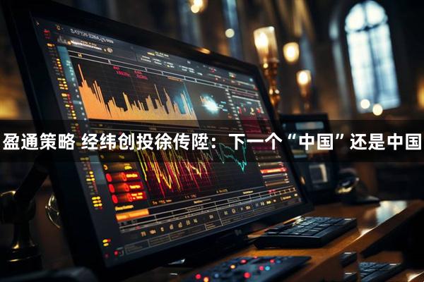 盈通策略 经纬创投徐传陞：下一个“中国”还是中国